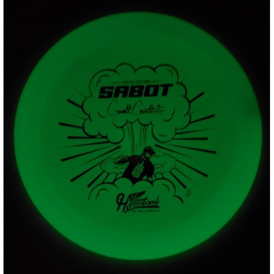 Millennium/Hyzerbomb Sabot - Recon Color Glow Flat Top - Limited Edition - Garrett Gurthie Millennium/Hyzerbomb Sabot - Recon Color Glow Flat Top - Limited Edition - Garrett Gurthie