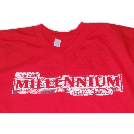 Millennium T-Shirt - Vintage Ultra Thin Cotton Red - Men's Millennium T-Shirt - Vintage Ultra Thin Cotton Red - Men's