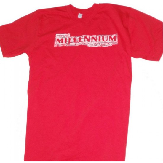 Millennium T-Shirt - Vintage Ultra Thin Cotton Red - Men's Millennium T-Shirt - Vintage Ultra Thin Cotton Red - Men's
